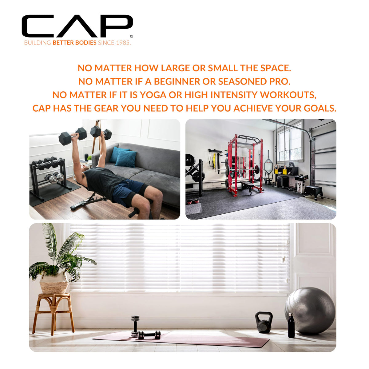 CAP Barbell 32 lb Neoprene Dumbbell Set with Rack |Includes 3, 5, 8 lb Pairs 🍁 All In One Marketplace Canada