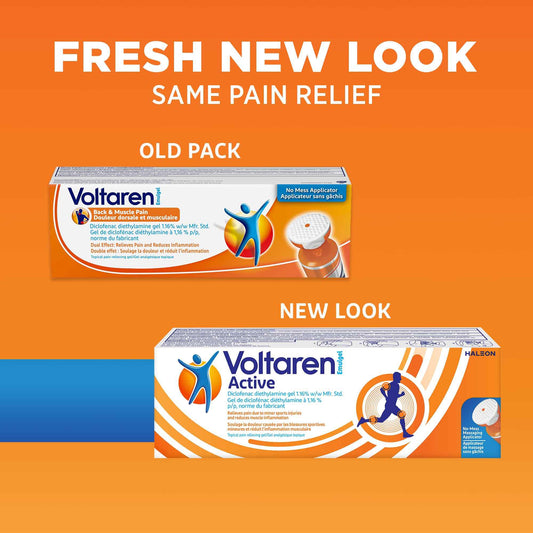Voltaren Active Topical Pain Gel with No Mess Applicator, Inflammation Relief, 120g 🍁 All In One Marketplace Canada