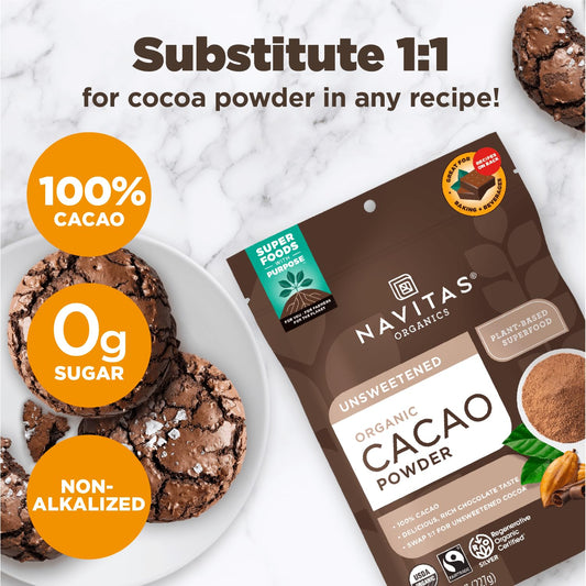 Navitas Organics Cacao Powder, 8oz. Pouch(packaging may vary) 🍁 All In One Marketplace Canada