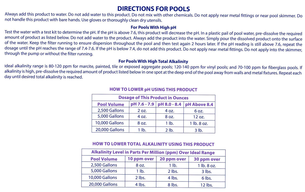 Robelle 6-Pounds Premium pH Down for Pools, Concentrated Sodium Bisulfate, Made in USA 🍁 All In One Marketplace Canada