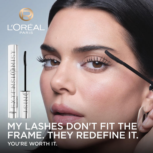 L’Oréal Paris Extensionist Mascara, Lengthening Mascara, Extension-like Length & Volume, For Sensitive Eyes, Clump-Free, True Brown WSH, 9.9 mL 🍁 All In One Marketplace Canada