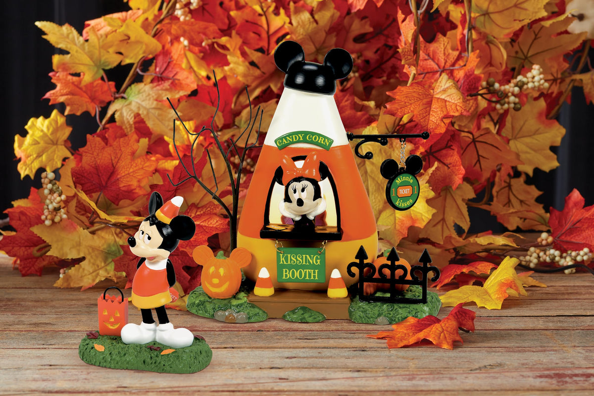 Department 56 Disney Village Halloween Accessories Mickey Mouse Buys a Ticket Figurine, 3 Inch, Multicolor
