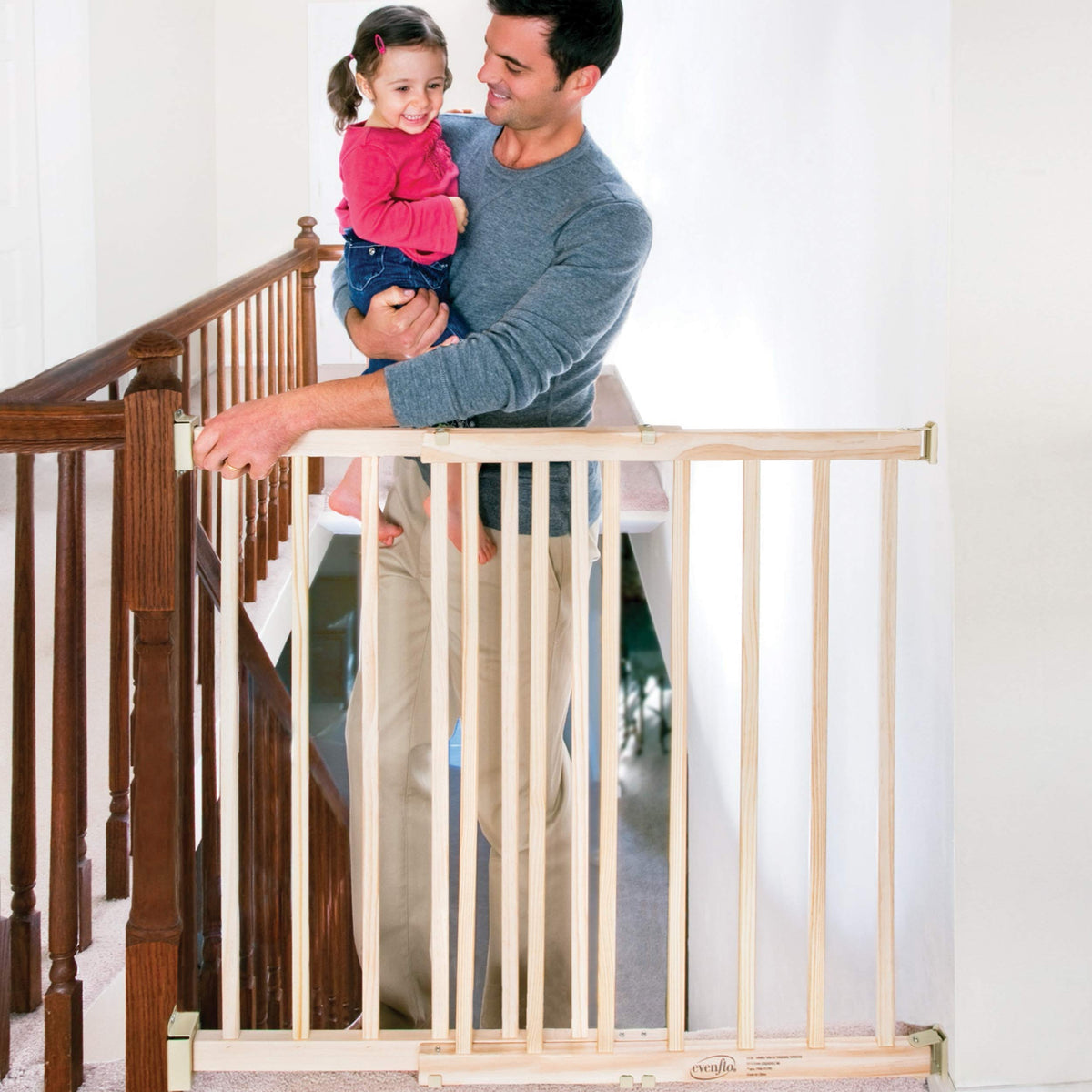 Evenflo, Top of Stairs, Extra Tall Gate, Hardware Mounted đ All In One Marketplace Canada