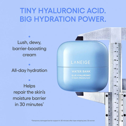 LANEIGE Water Bank Blue Hyaluronic Cream Moisturizer Refill: Hydrating Korean Face Cream with Squalane & Ceramide for Skin Barrier Support, Dermatologist-Tested 🍁 All In One Marketplace Canada
