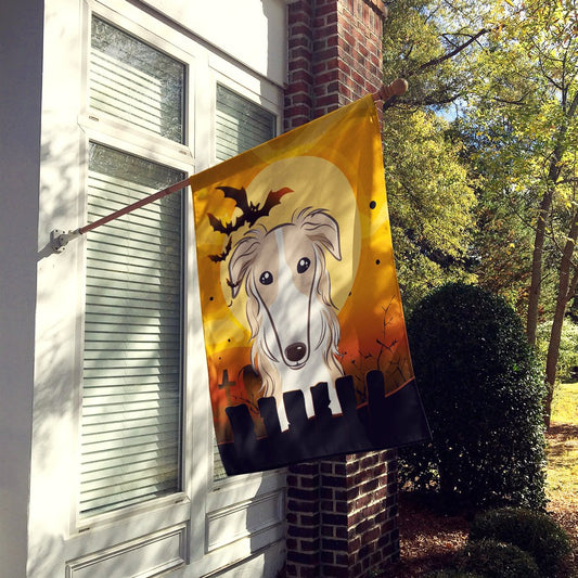 Caroline's Treasures BB1786CHF Halloween Borzoi Canvas House Size Flag, Multicolor, Large