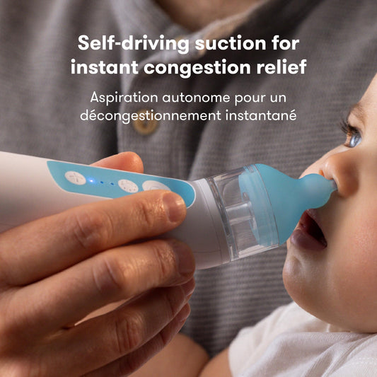 Frida Baby Electric NoseFrida Nasal Aspirator for Baby, Nose Sucker for Baby & Toddler, Upgraded Nasal Aspirator for Congestion Relief with 3 Suction Levels, 2 Silicone Tips, USB 🍁 All In One Marketplace Canada