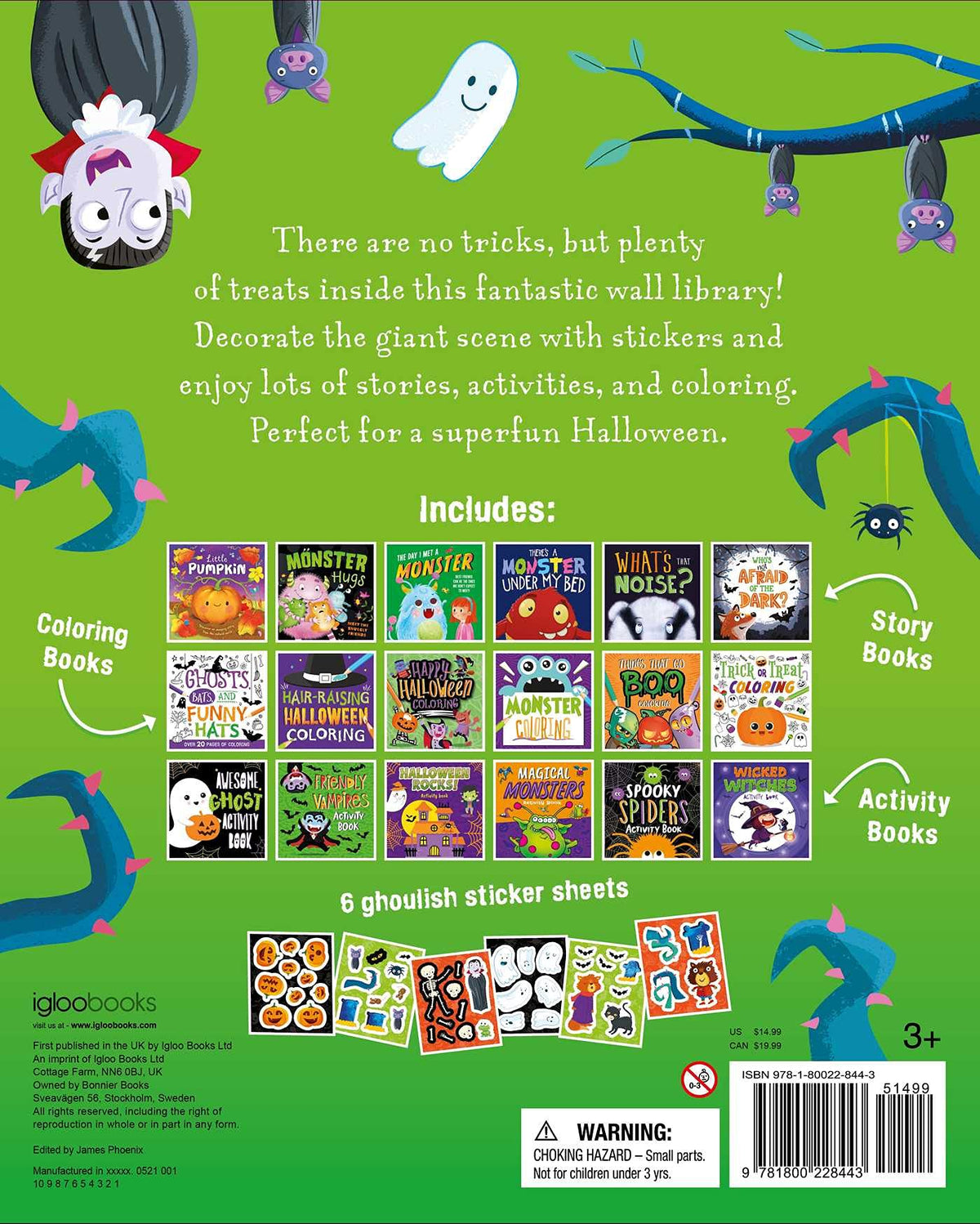 My Spook-tacular Halloween Library: With 18 Books and Stickers