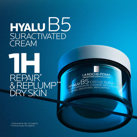 La Roche-Posay Hyalu B5 Face Cream, Anti-Wrinkle Firming Face Moisturizer for All Skin Types, with 3 Forms of Hyaluronic Acid, Vitamin B5 and Ectoin, Recommended by Dermatologists, 50mL 🍁 All In One Marketplace Canada