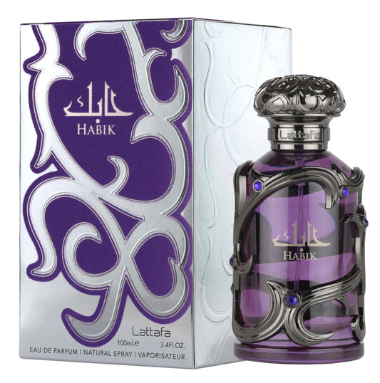Lattafa Habik – Spicy, Aromatic, Woody, Musky – Eau de Parfum Spray Long-Lasting Fragrance for Men, 3.4 Ounce / 100 ml 🍁 All In One Marketplace Canada