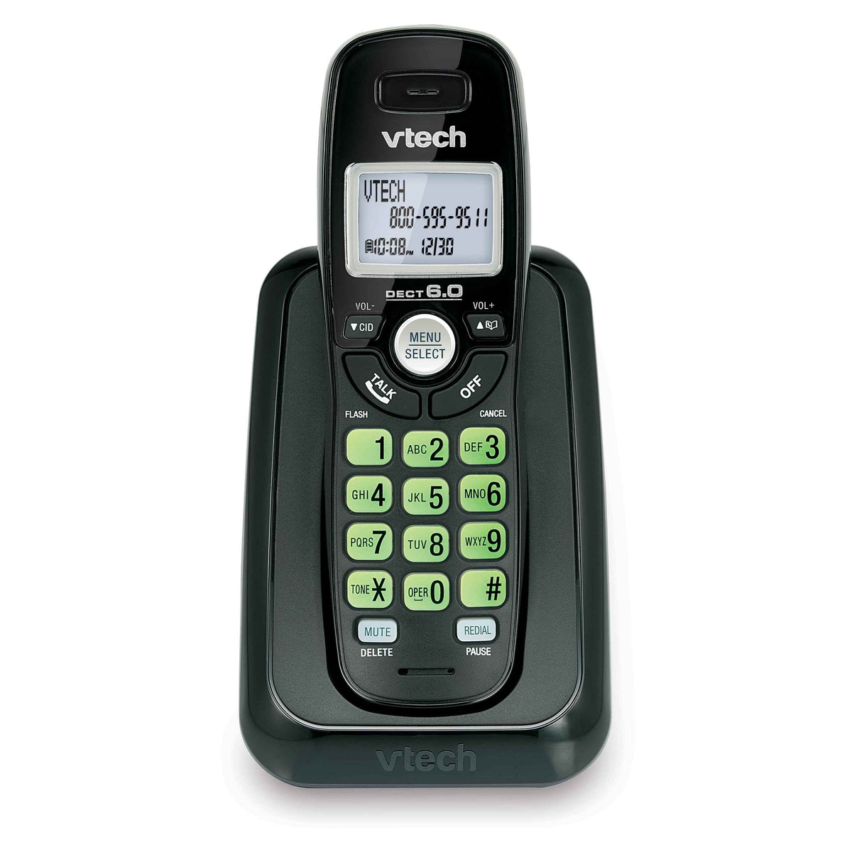 Vtech Dect 6.0 Single Handset Cordless Phone with Caller ID, Green Backlit Keypad and Display (CS6114-11) 🍁 All In One Marketplace Canada