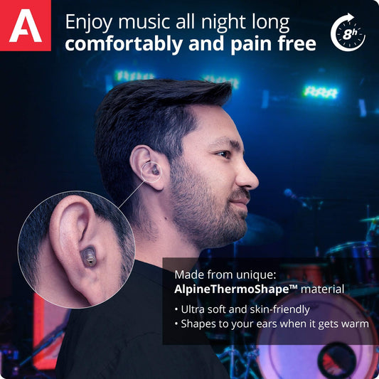 Alpine MusicSafe High Fidelity Music Ear Plugs for Noise Reduction - 2 Interchangeable Filter Sets - Professional Musician Hearing Protection - Hypoallergenic Reusable Soft Transparent Earplugs 🍁 All In One Marketplace Canada