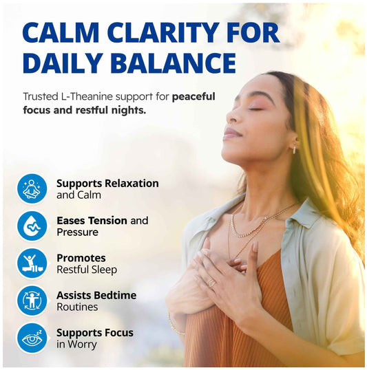 CanPrev L-Theanine with Magnesium, 90 Capsules 90-Day Supply - Promote Relaxation and Calmness - Without Drowsiness - Synergistic Blend for Well-being Management - Vegan, Non-GMO and Gluten-Free 🍁 All In One Marketplace Canada