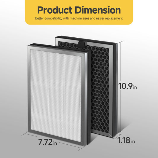 𝟒 X JF260 HEPA Replacement Filter Compatible With Jafända JF260 Air Purifier & JF260S Smart Air Purifier, DeedMo AP-1273 Air Purifiers, Part Number JF260-RF, 3-in-1 True HEPA and Activated Carbon 🍁 All In One Marketplace Canada