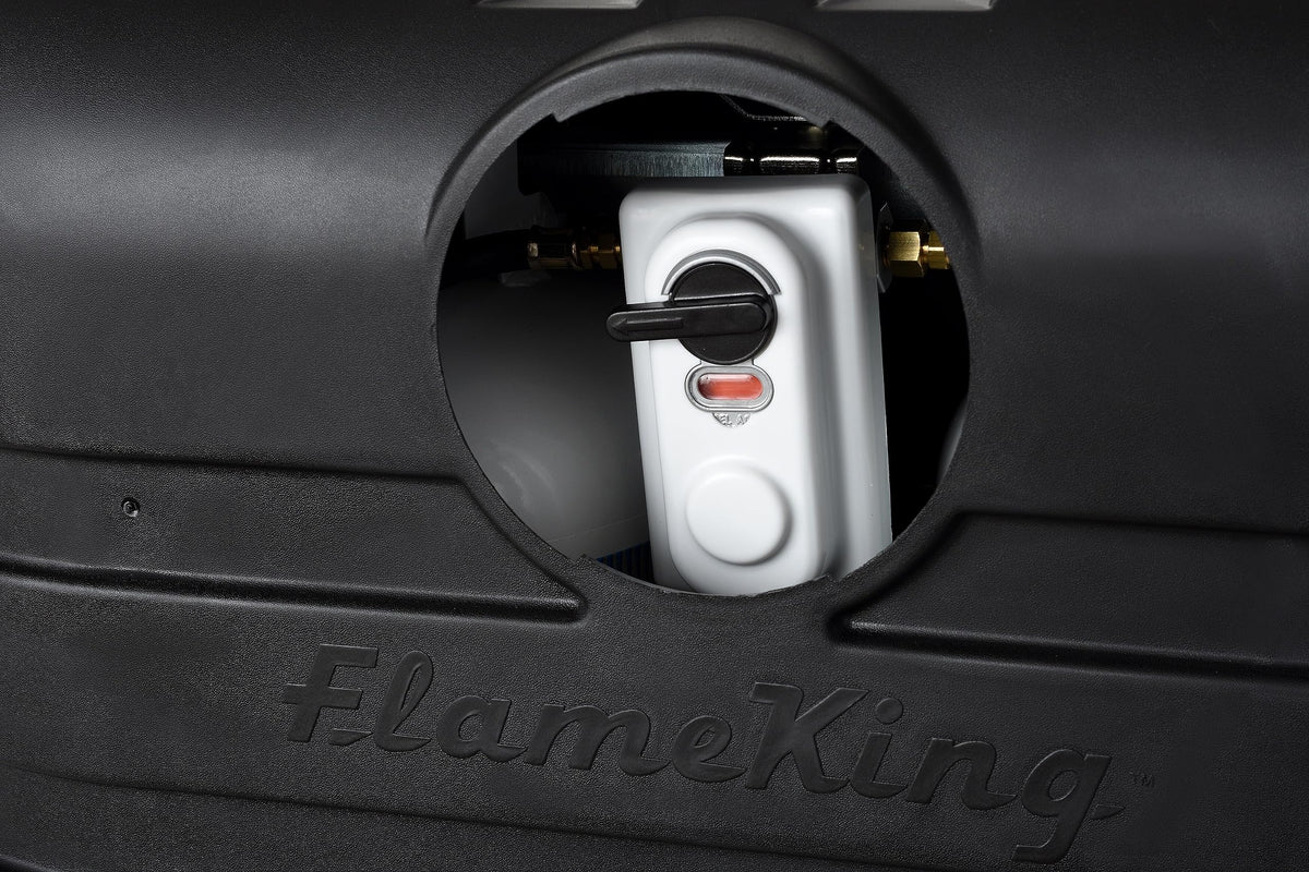 Flame King Dual 30LB LP Propane Tank Light Plastic Heavy Duty Cover for RV, Travel Trailer, Camper - Black 🍁 All In One Marketplace Canada