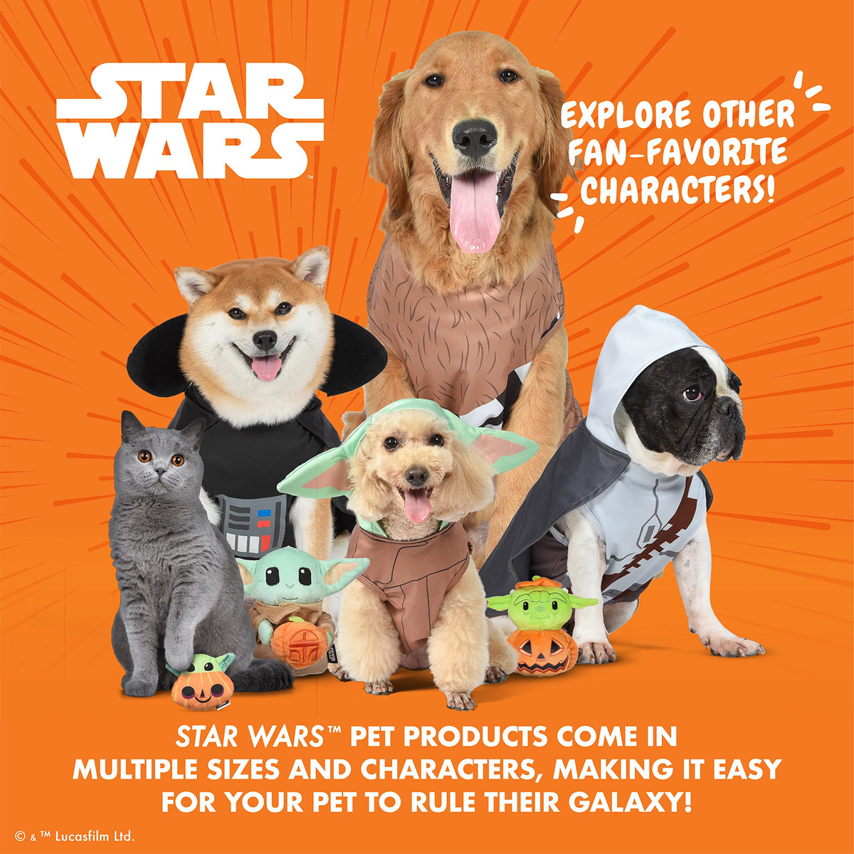 Star Wars for Pets The Mandalorian Dog Costume, Medium