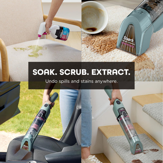 Shark StainForce Cordless Spot Cleaner, Dual-Activated Formula, OXY-Powered Stain Cleaning, Indoor/Outdoor, Carpets, Upholstery, Car Seats & Stairs, Pet Urine & Odor Remover, HX101C (Canadian Version) 🍁 All In One Marketplace Canada