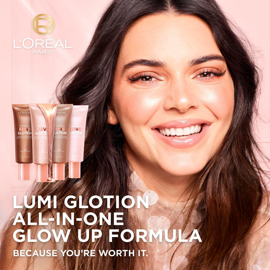 L’Oréal Paris True Match Lumi Glotion, Highlighter, Natural Glow Enhancer for Face & Body, Makeup, Instantly Hydrates and Illuminates Skin, Sheer Color Tint, Offers a Sunkissed Glow, 902 Light, 40 mL 🍁 All In One Marketplace Canada