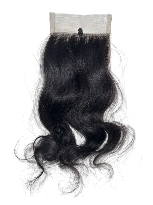Wavy hair closure
