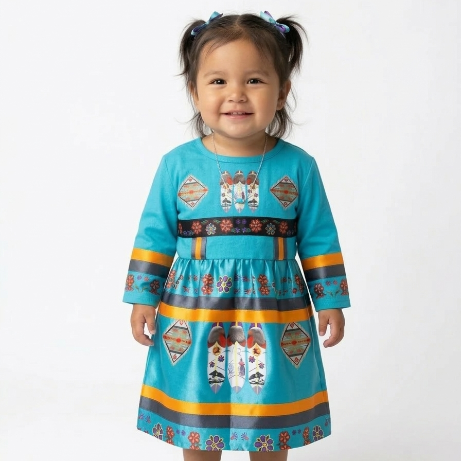 OLDTRIBES™ Infants Eagle Ribbon Skirt