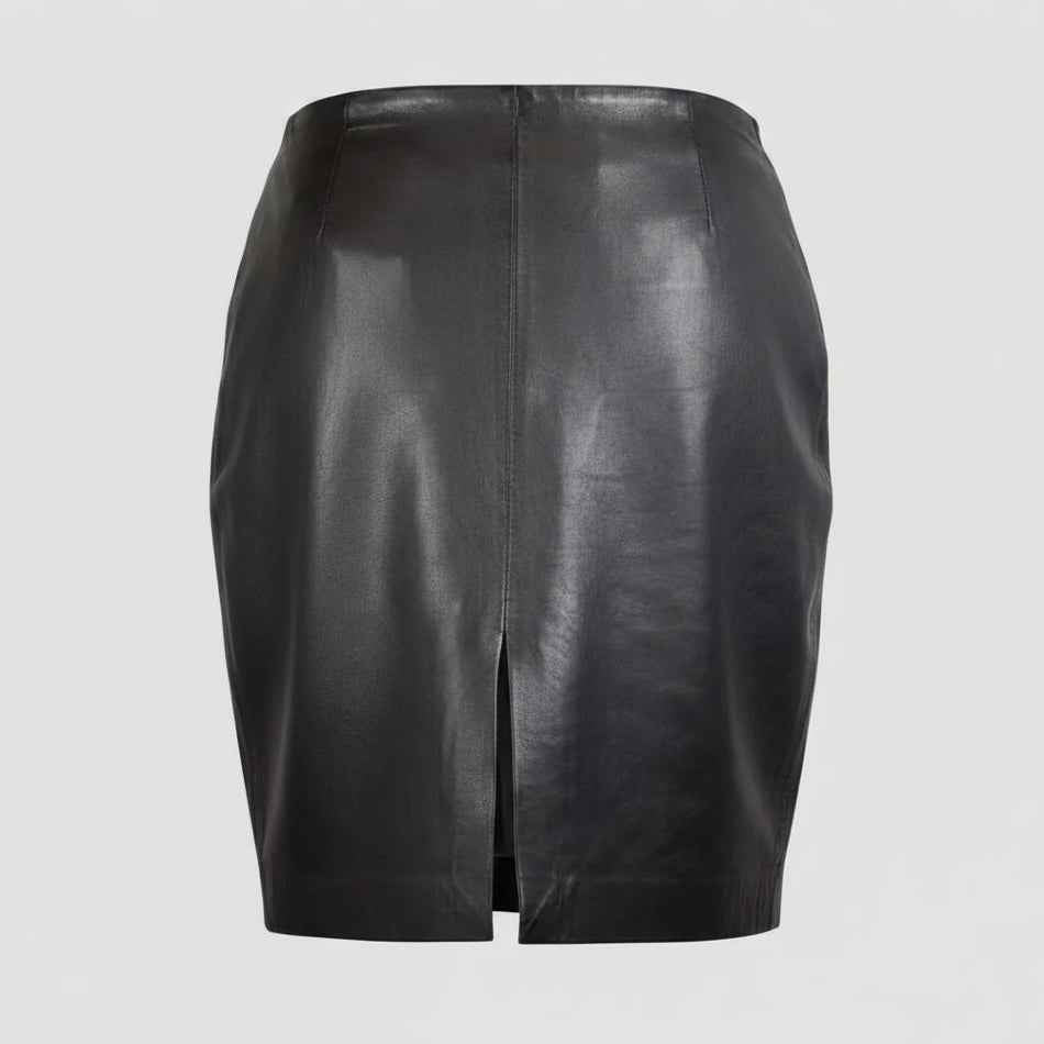 BOL Women's Dawn Short Leather Pencil Skirt