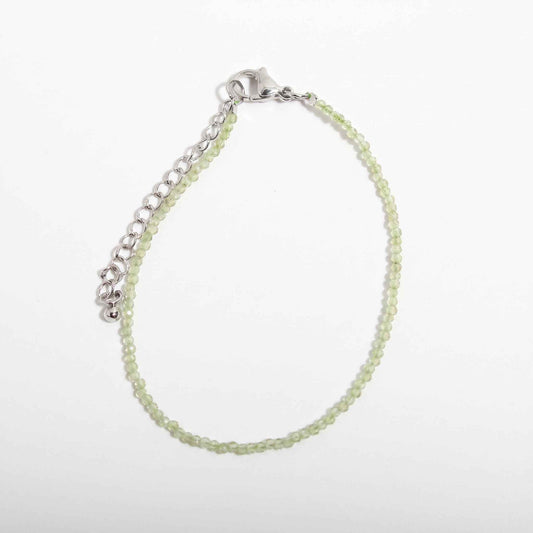 Peridot Bracelet - 2-3mm