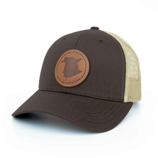New Brunswick Leather Patch Trucker Hat