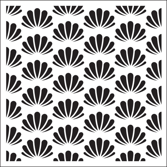 Creative Expressions Sue Wilson Seashells 6 in x 6 in Stencil