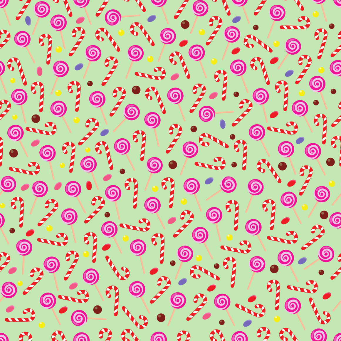 Christmas Candy Canes Adhesive Vinyl Pattern 4
