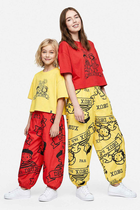 40Th Anniversary Adult Printed Poplin Pant Honey Yellow