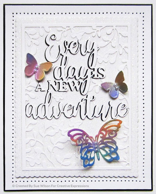 Sue Wilson All In One Every Day Is A New Adventure Craft Die