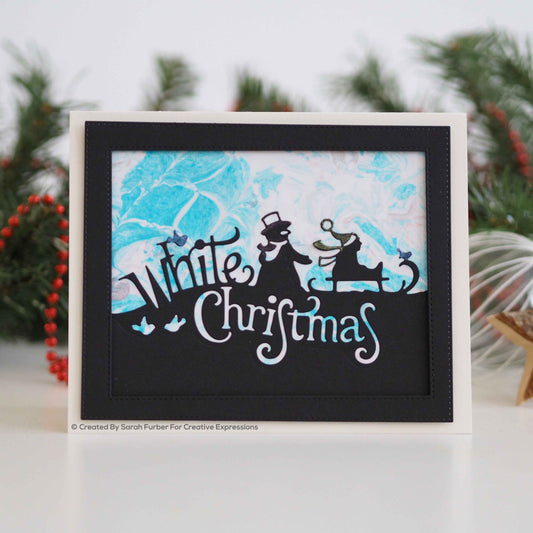 Paper Cuts Edger White Christmas Craft Die