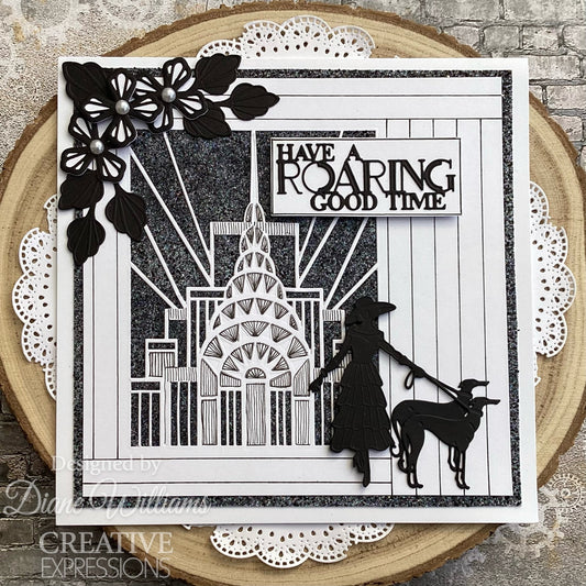 Creative Expressions Sue Wilson Art Deco Elegant Stroll Craft Die