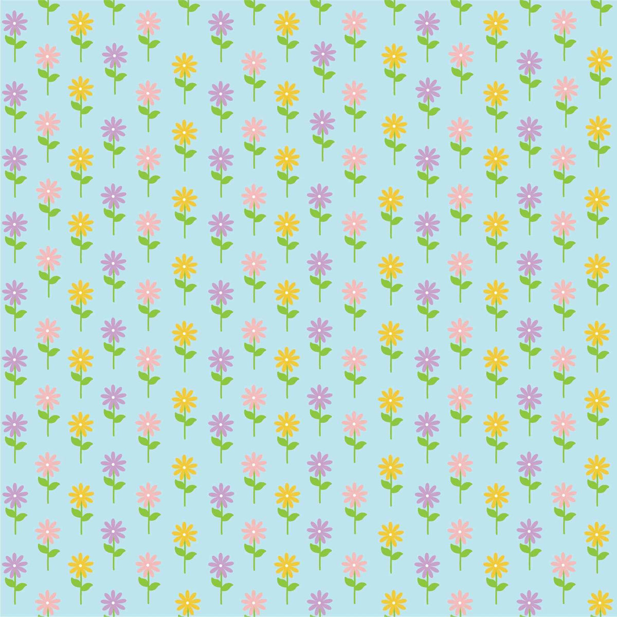 Easter Flowers Adhesive Vinyl #2