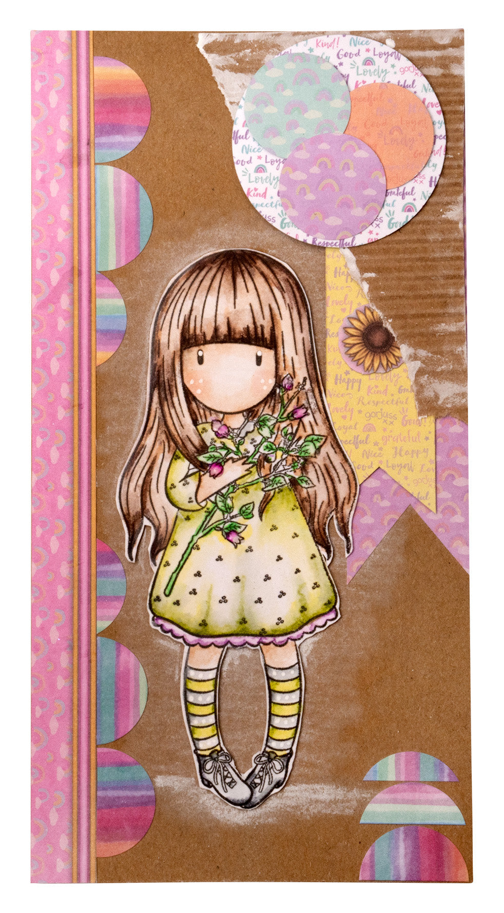 SAN Rubber Stamp Gorjuss - Be Kind Hope 105x148x15mm 4 PC nr.578