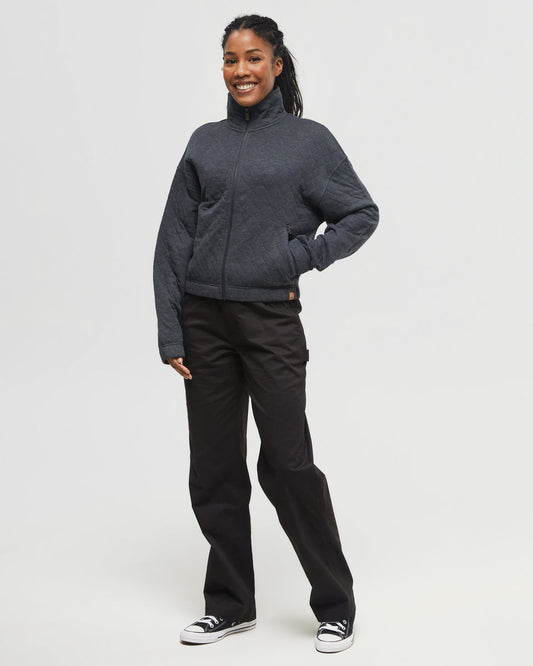 Gesteppter Full Zip