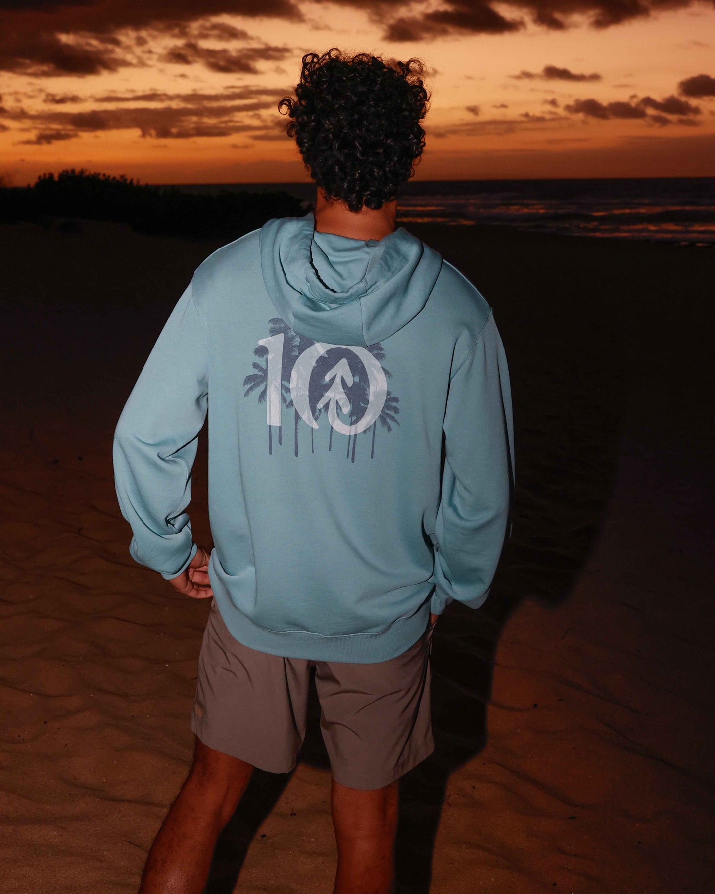 Haiti Palm Logo Relaxed Hoodie