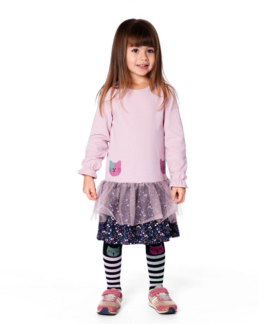 Knit Tights Dark Blue