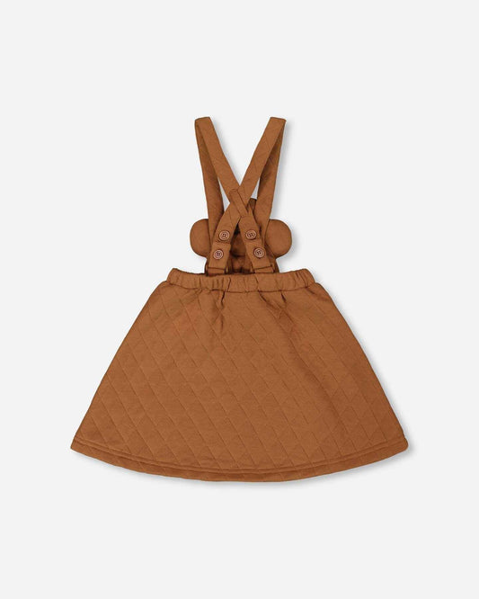 Quilted Overall Dress Mocha