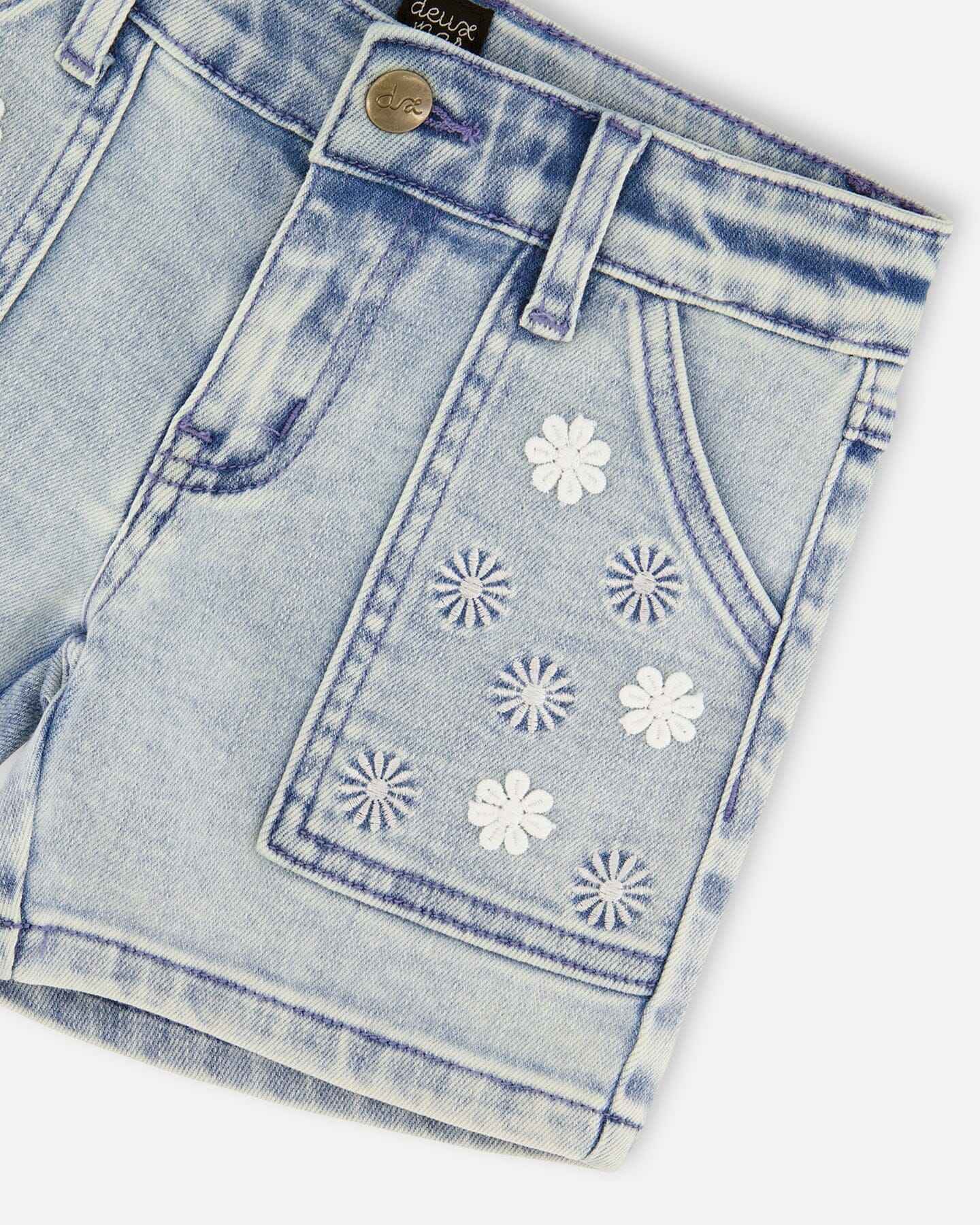 Light Blue Denim Shorts