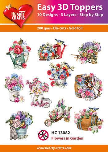 Easy 3D - Toppers Flowers In Garden