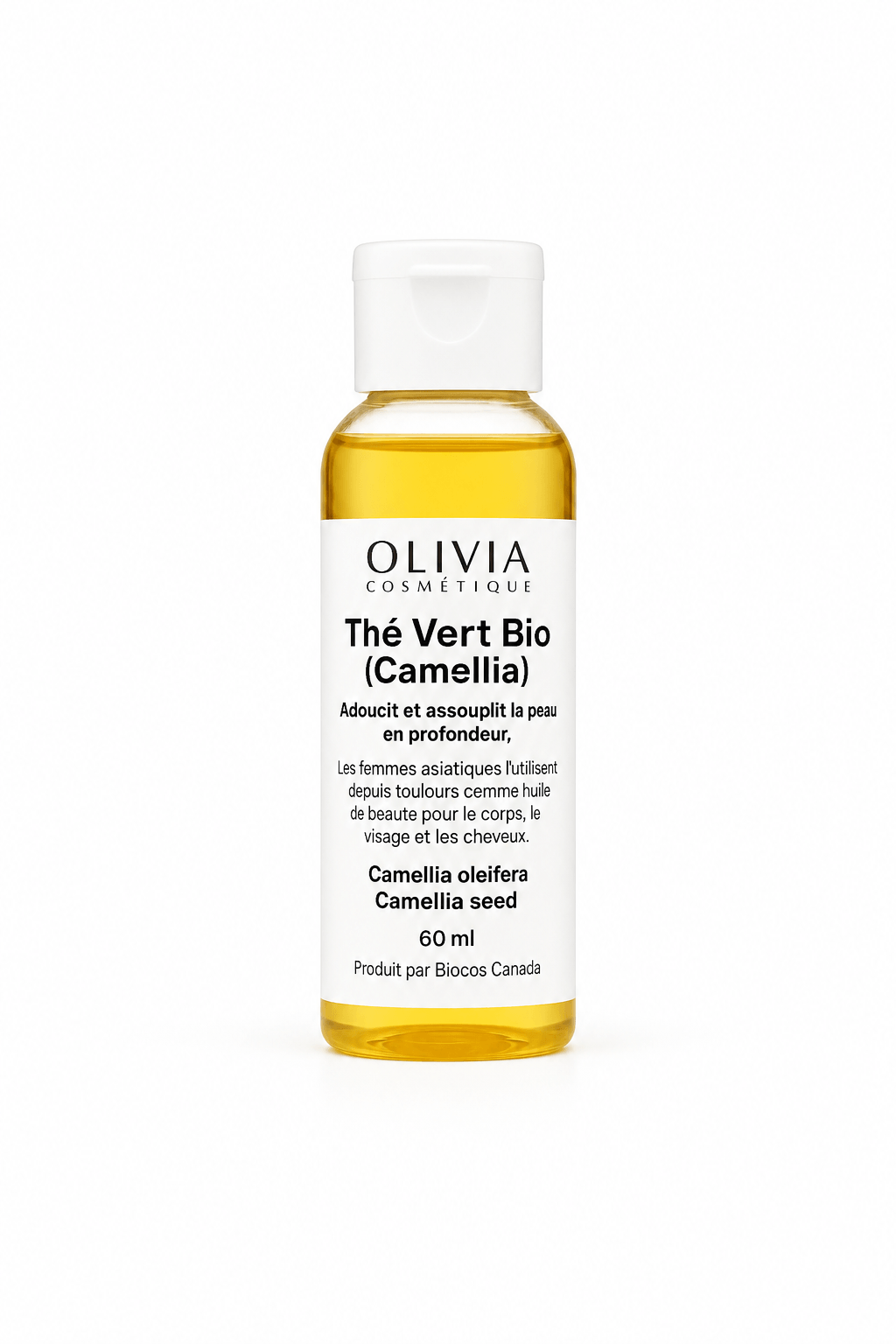 Huile de thé vert (Camellia) biologique