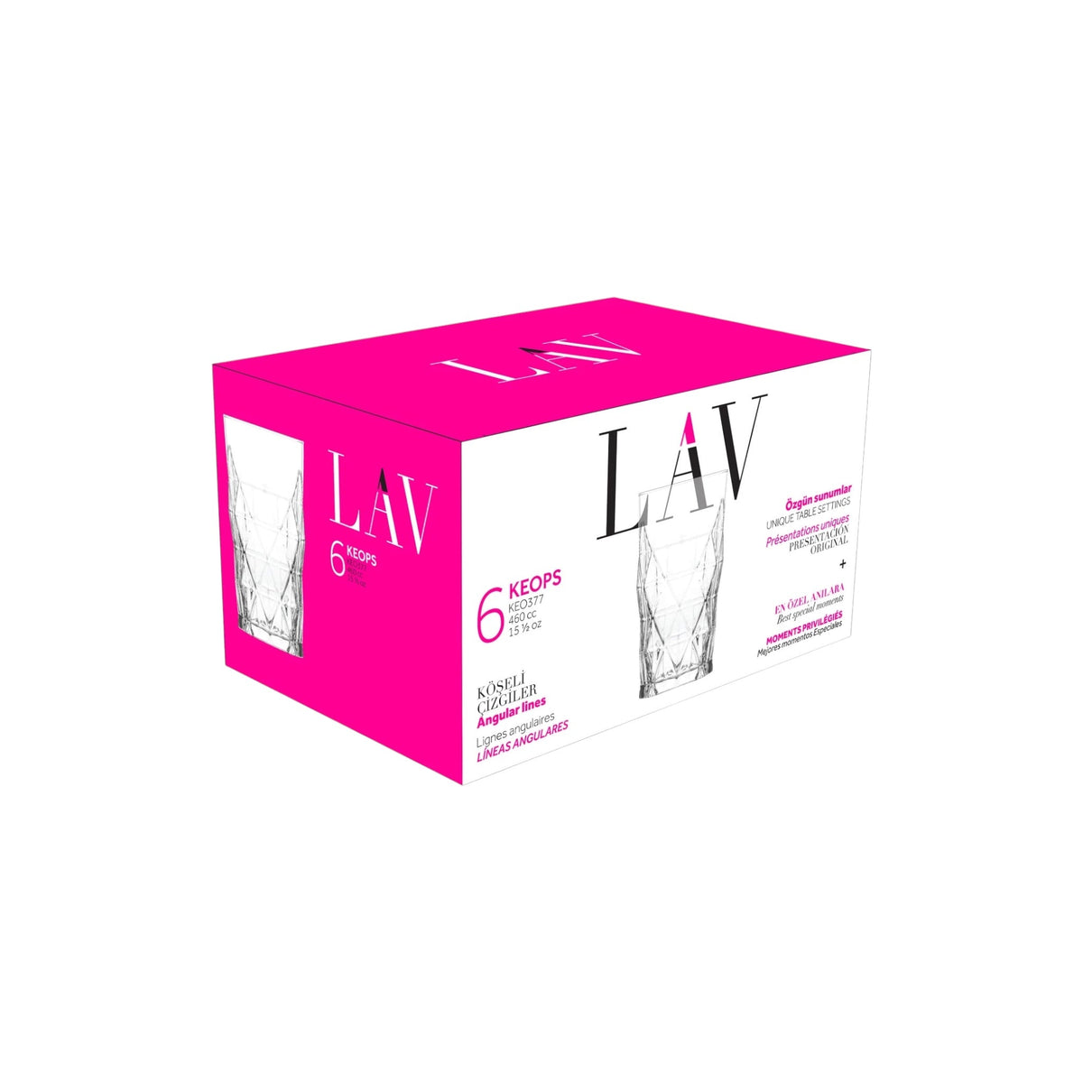 Highball Glasses 15.5 oz – LAV KEOPS – Set of 6