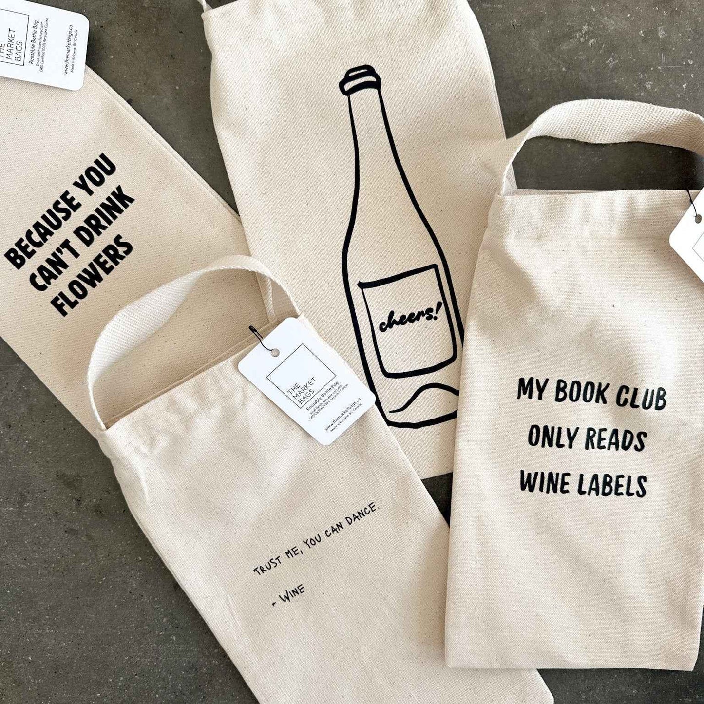 'Trust Me, You Can Dance' Reusable Wine Bag