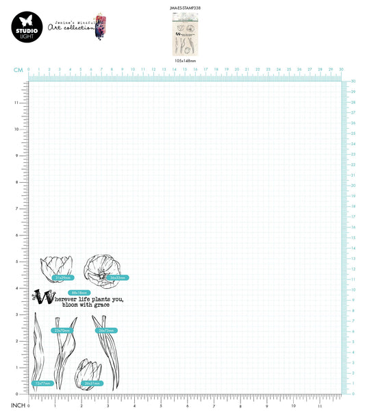 JMA Clear Stamp Tulip Elements Essentials 148x105x3mm 7 PC nr.338