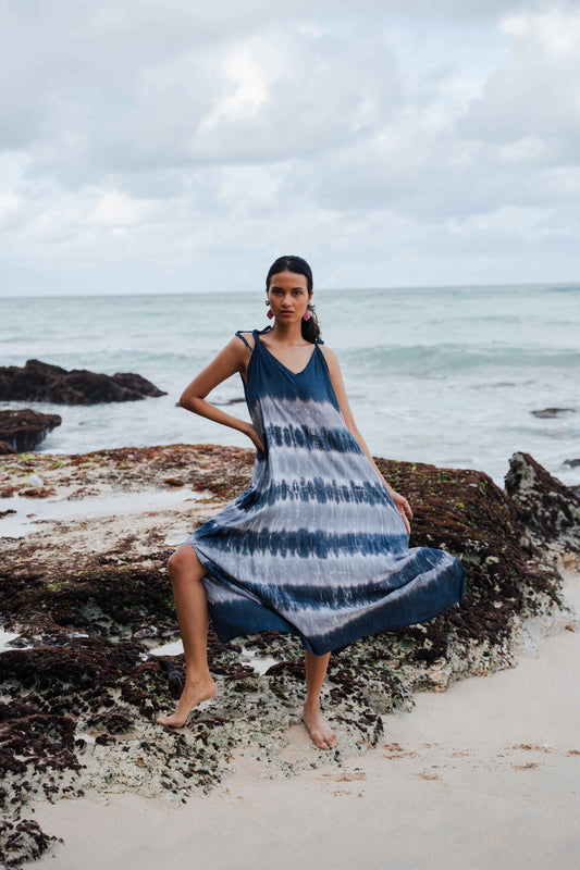 Stripey Dress - Monochrome
