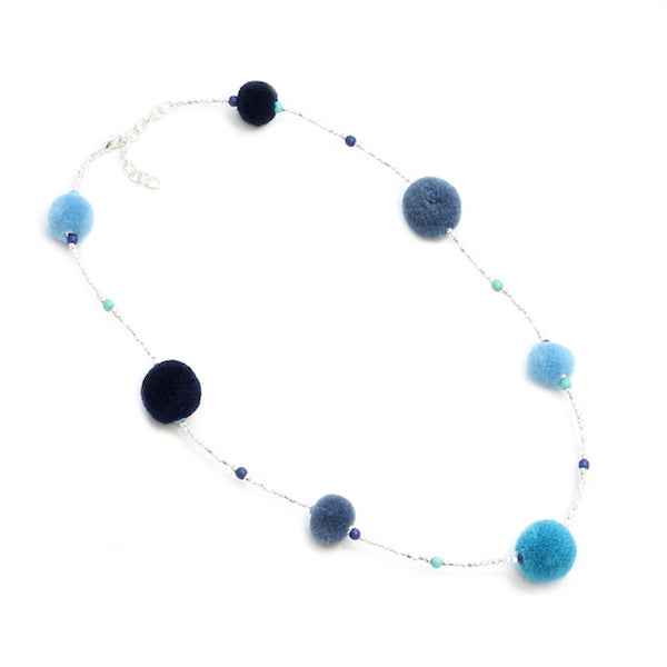 Multi Pom-Pom Necklace
