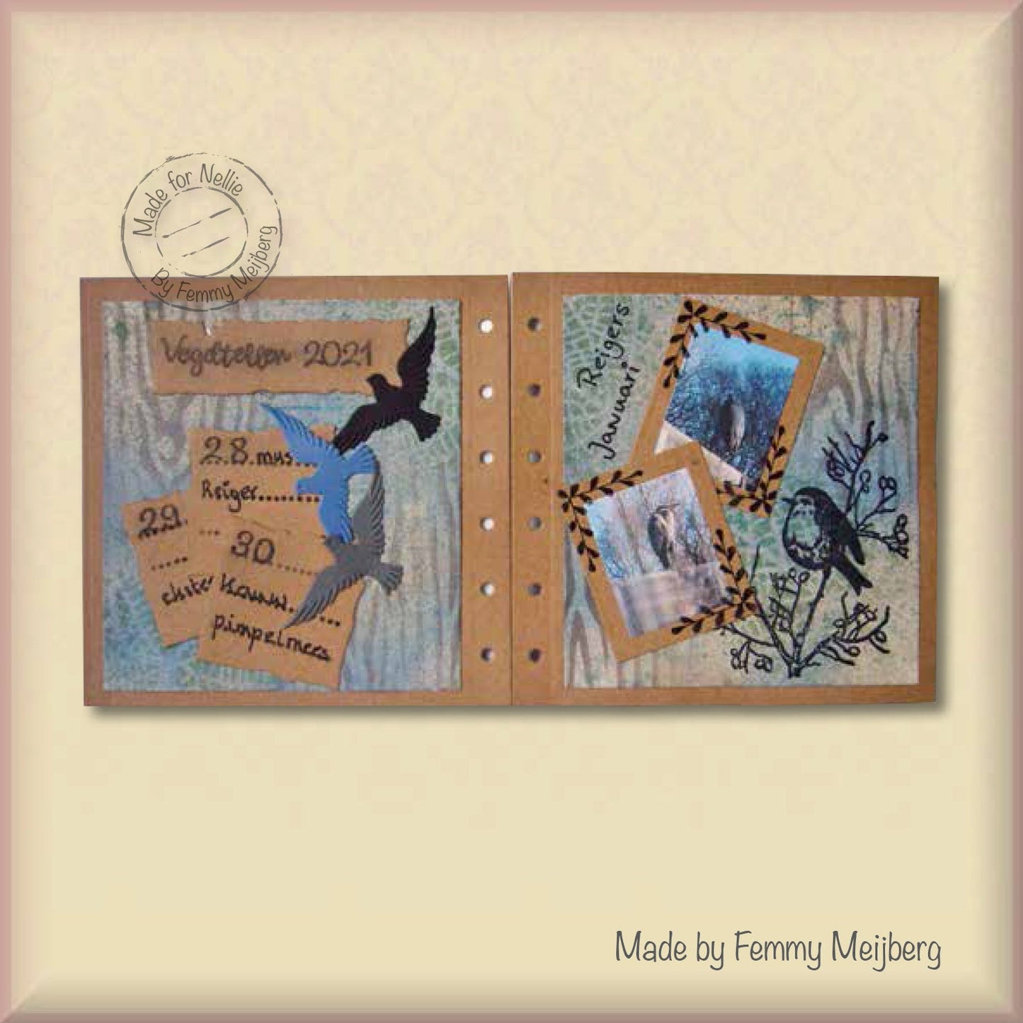 Nellie's Choice Stencil A6 For Magnetic Colour Set Bark