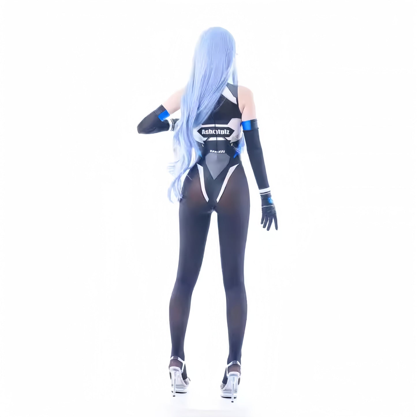 Anime Sci-Fi Spandex Cosplay Open Crotch Bodysuit Costume Lingerie Zentai