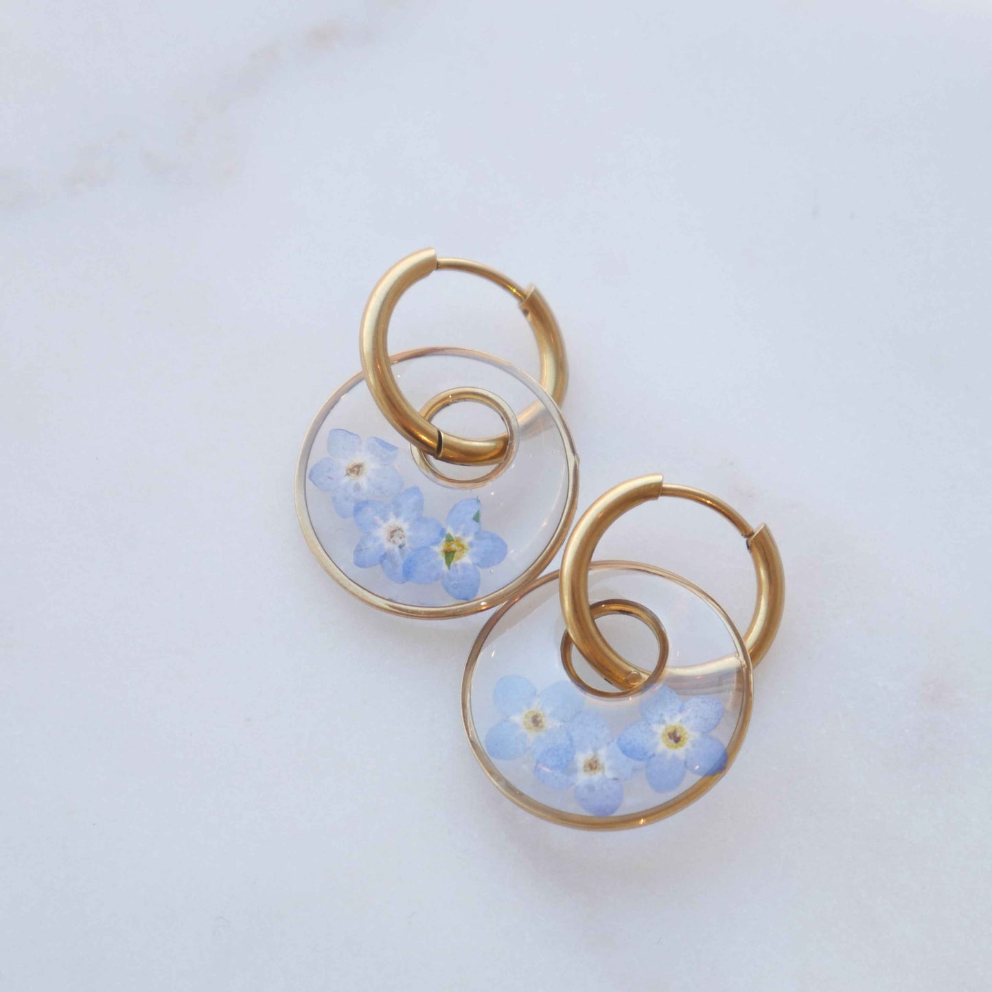 Boucles d'oreilles Dona - Myosotis
