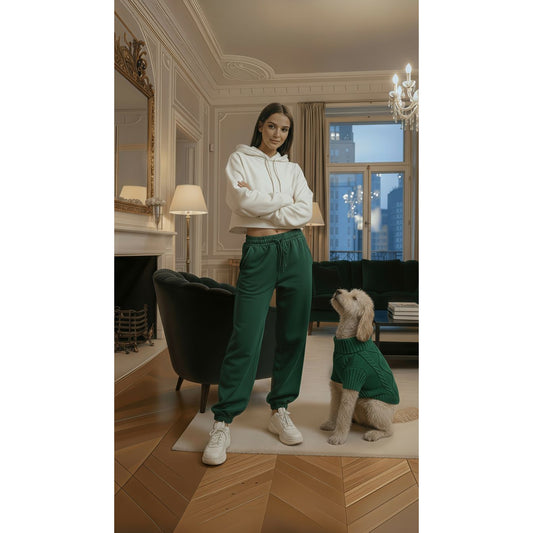Green Sweater with D-ring